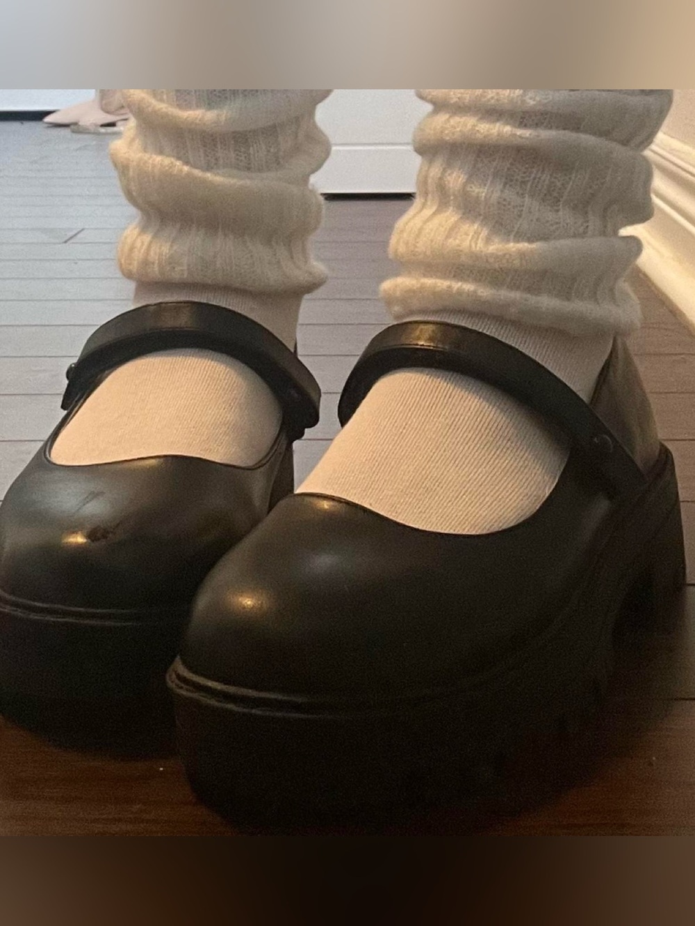 Black Mary Jane Platform Shoes